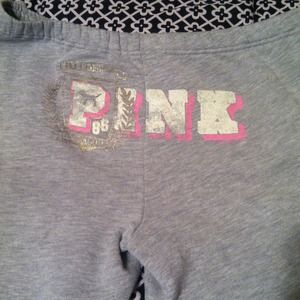VS PINK CROPPED SWEATS