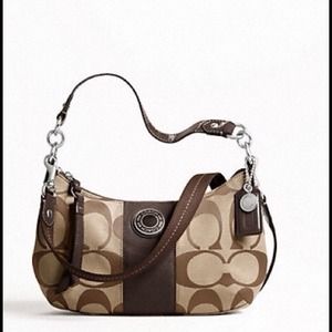 👜👜NWT Coach Signature Stripe Demi Crossbody 👜👜