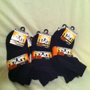 Kids black short socks