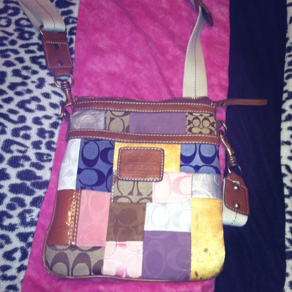 A worn coach bag!