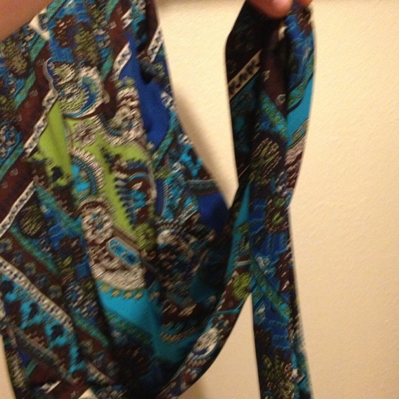 Blue and brown top - Picture 2 of 2