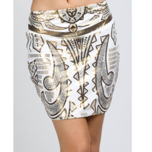 Sexy Brand new foil skirt!