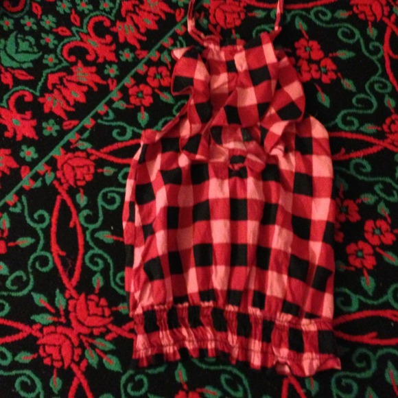 ⛔Sold⛔Checkered pattern halter - Picture 1 of 4