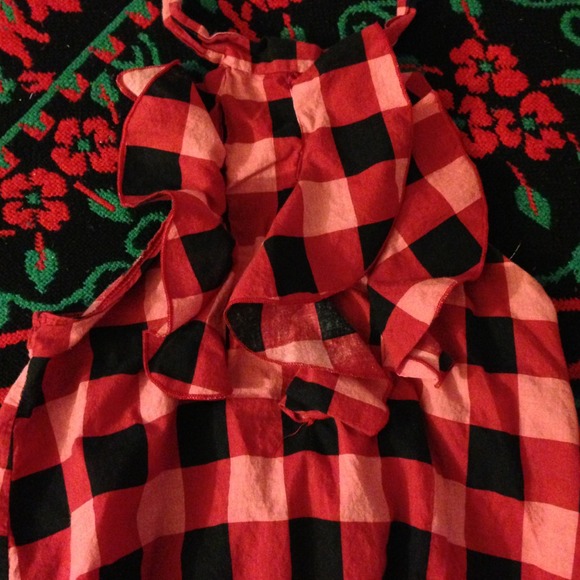 ⛔Sold⛔Checkered pattern halter - Picture 2 of 4