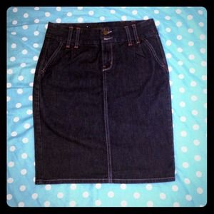 BR denim pencil skirt