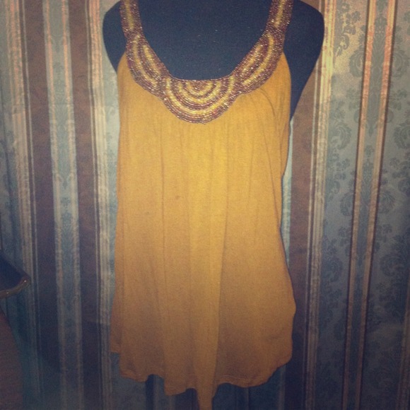 Beaded Bronze Blouse👡SOLD