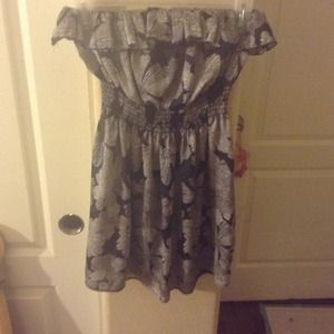 Black Strapless Mini Dress