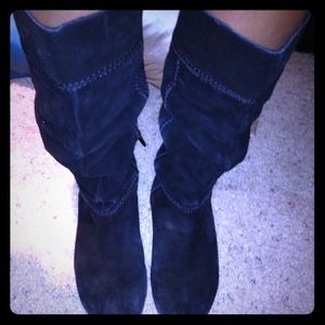 Black Suede Boots