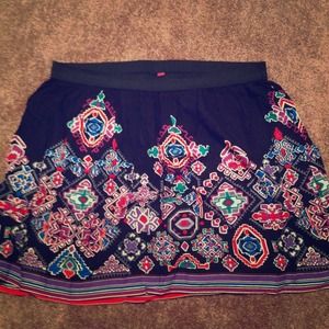 **RESERVED** aztec print skirt