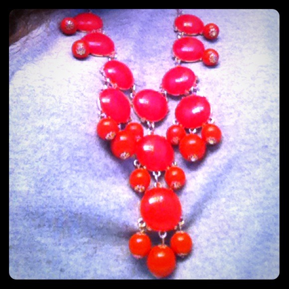 red bubble necklace