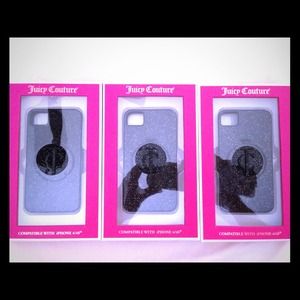 Juicy Couture iPhone 4/4s black gel case