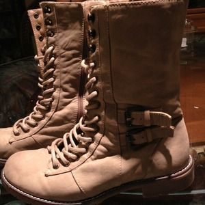 ✂Reduced✂Taupe Military/Combat boots