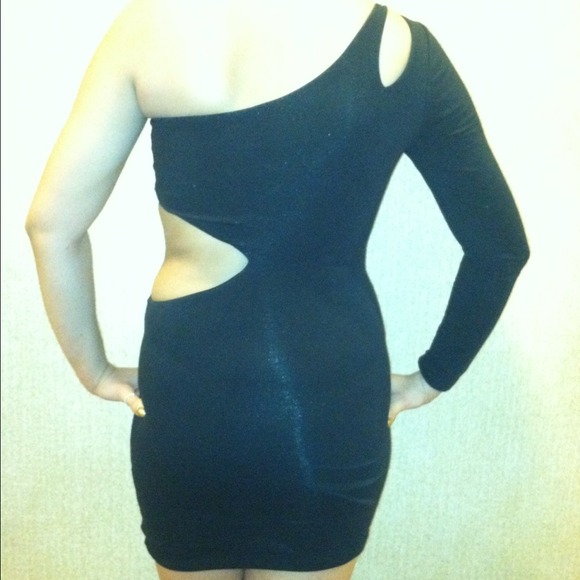 All Black Mini Dress - Picture 3 of 3