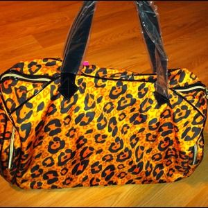 Betsey Johnson weekend bag.