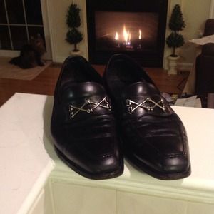 Bad Ass Barker Black Loafers size 10-10.5