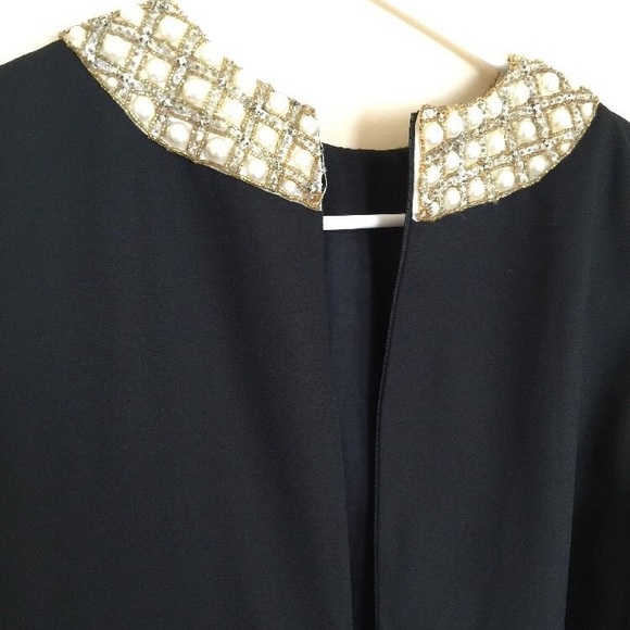 Victor Costa Black Dress Couture w Sequins,Reduced - Picture 7 of 10