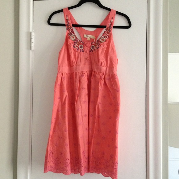 *SOLD* Coral sundress with racerback.