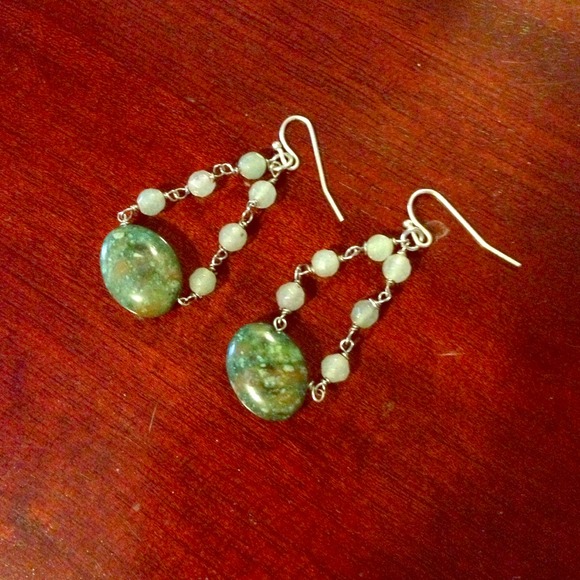 Beautiful Jade stone earrings