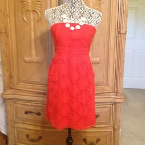 Bundle!! Orange dress and shell sandals