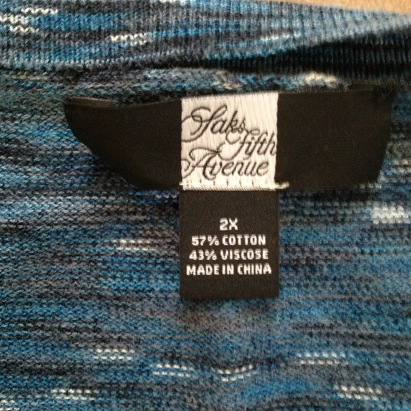 Sold in bundle. Saks Fifth Avenue Sweater Cardigan - Picture 2 of 3