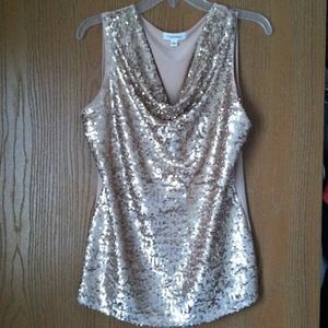 CK Sequin top
