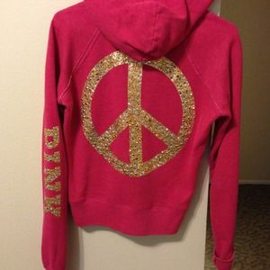 Victoria's Secret zip up sweatshirt.