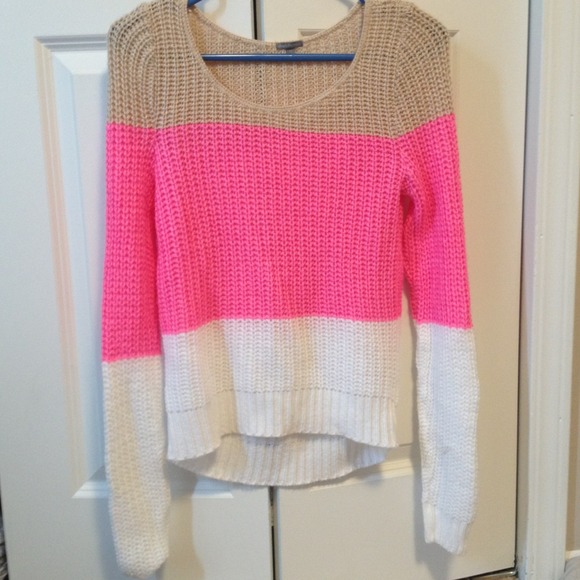 Charlotte Russe Color block knit sweater