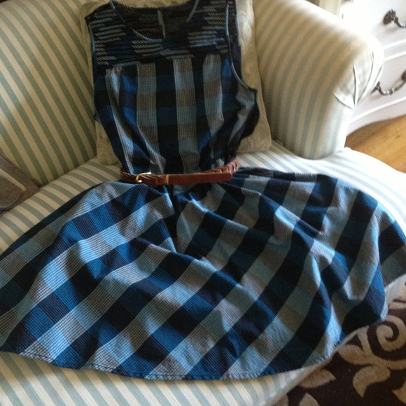 Sweet madras cotton dress by fossil.