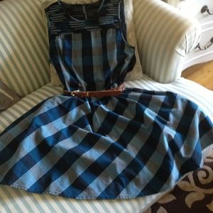 Sweet madras cotton dress by fossil.