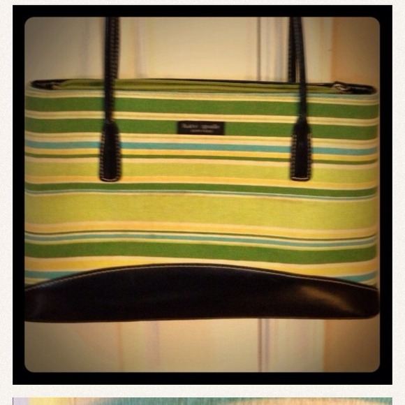Sold-Kate Spade Strips handbag