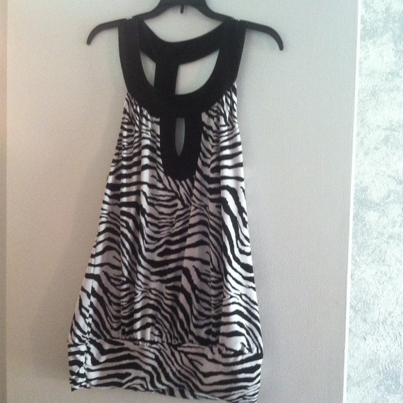 Cute Zebra sleeveless shirt!