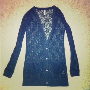 Black lace cardigan💖Vs undies💖sequin cardigan