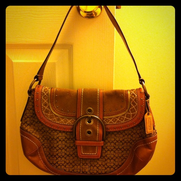 *****REDUCED!!!! Coach Brown Leather / Suede Purse