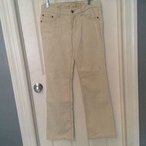 Ivory Cords Slim Boot Cut