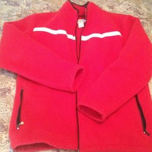 Calvin Klein fleece zip down jacket