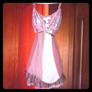 A sparkle lace tank top