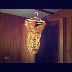 Club gold dress