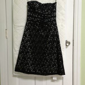 Black and White Lace Dress