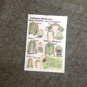 Cashmere Mini Cape bundled w/yellow cape