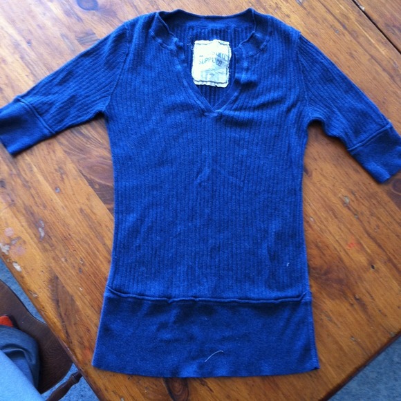 BUNDLED! Blue half sleeve shirt.