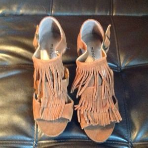 Steve Madden Fringe Brown Heels