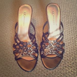 Beautiful Bronze Leather Sandals
