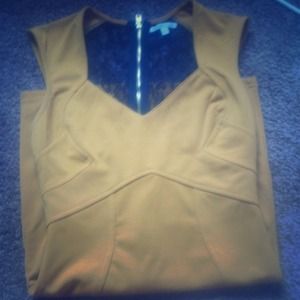 mustard color going out dress