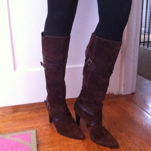 Calvin Klein brown suede boots