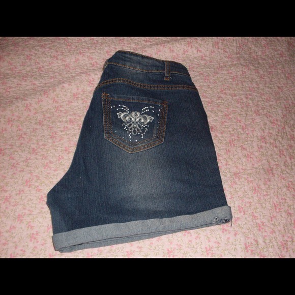 Denim shorts