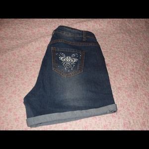 Denim shorts