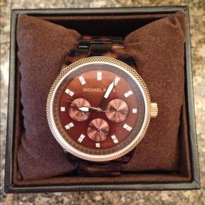 Michael Kors Jet Set Tortoise watch.