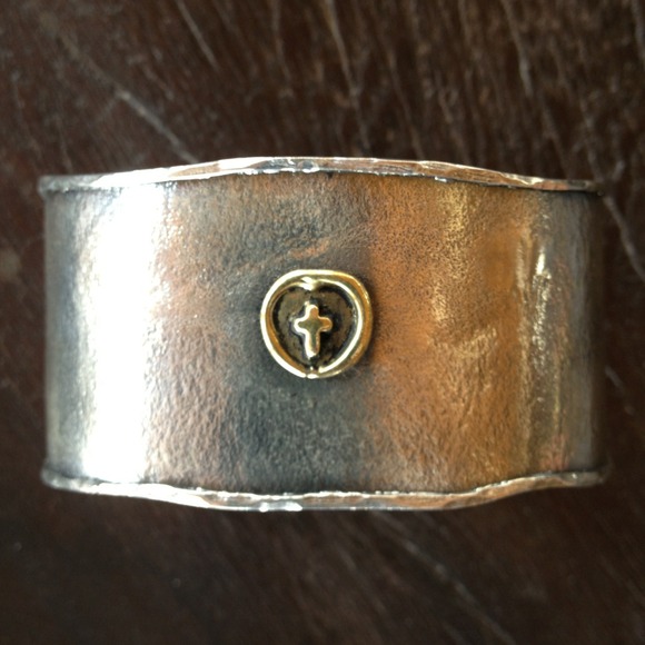 Waxing Poetic sterling silver cuff bracelet.