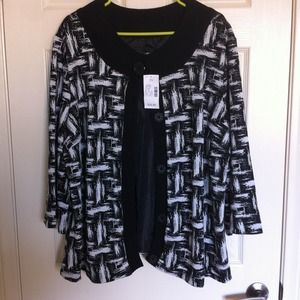 Beautiful New Black & White Jacket