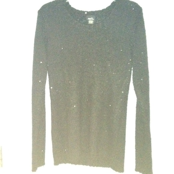 Black sequin sweater
